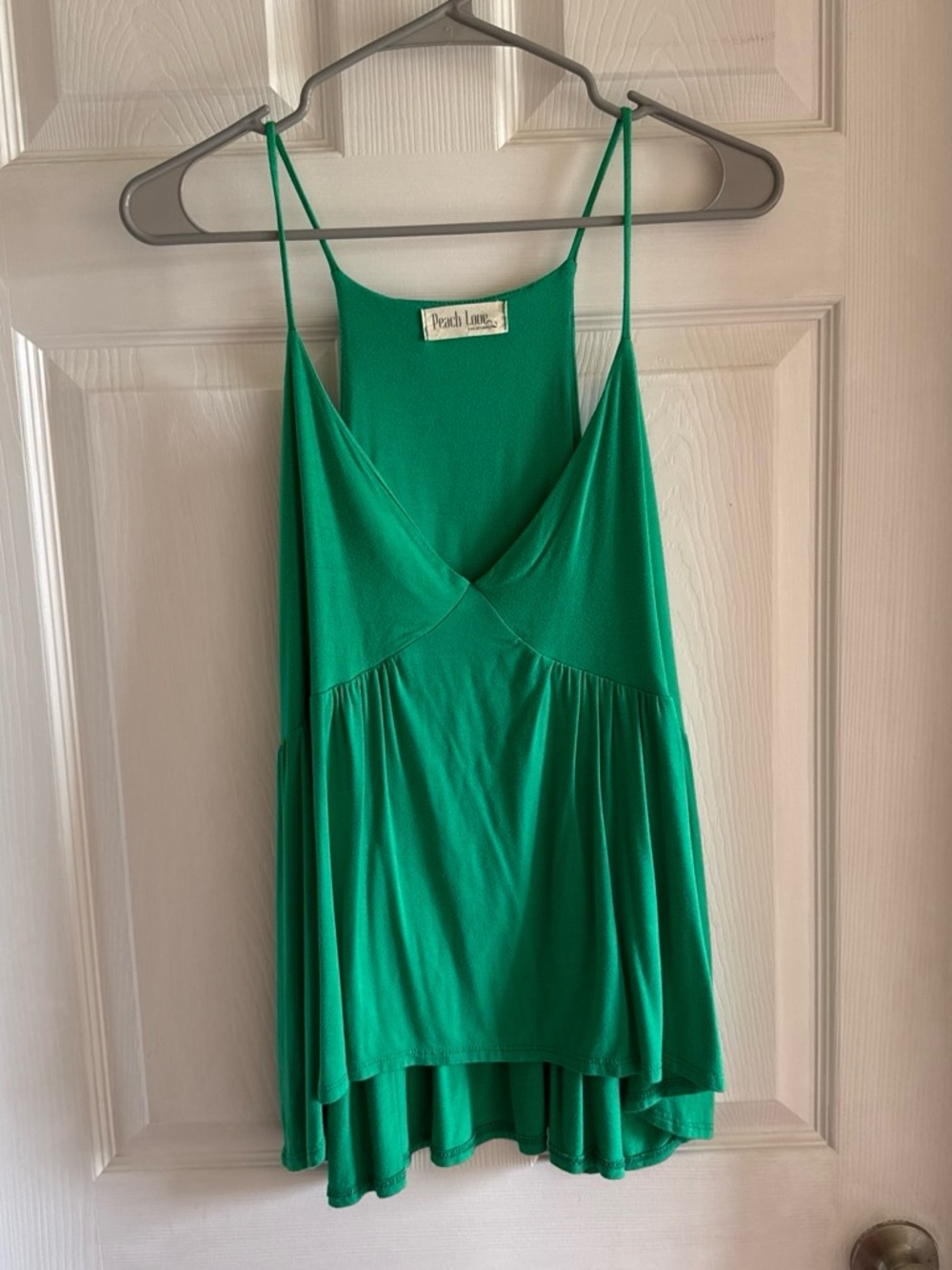 Peach Love California Emerald Green Swing Cami Tank